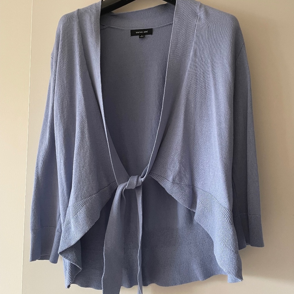 Pastel Periwinkle Knit Cardigan